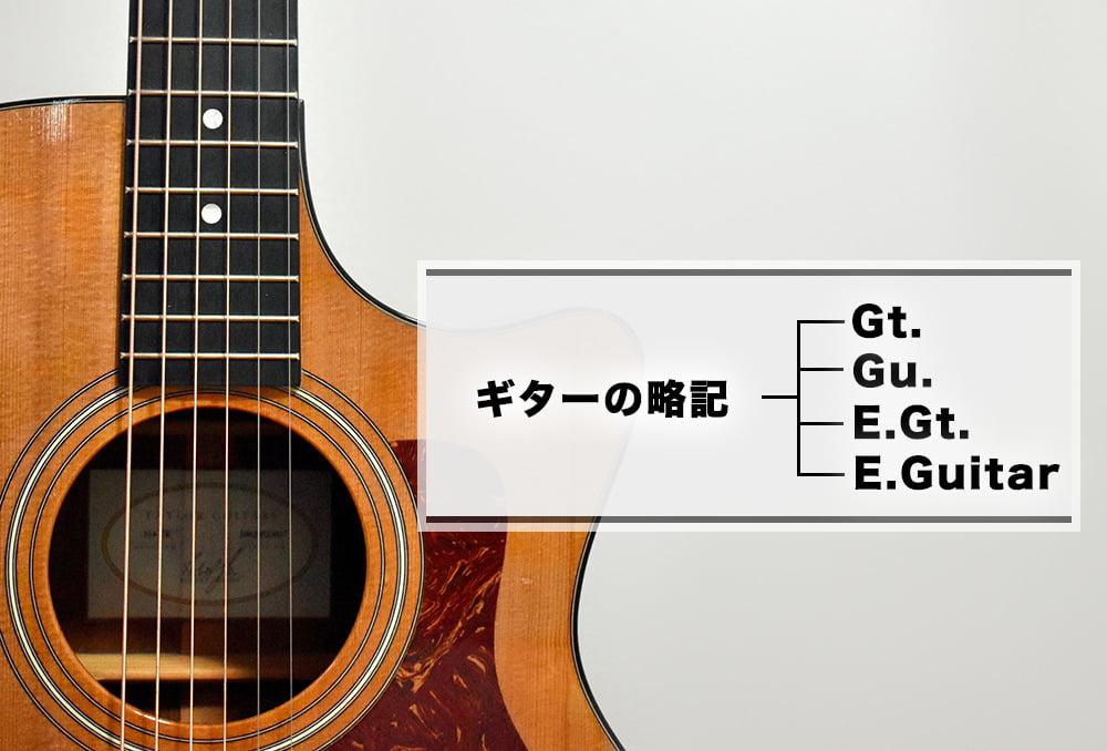 ギターの略記一覧 / ギターの機種の略記